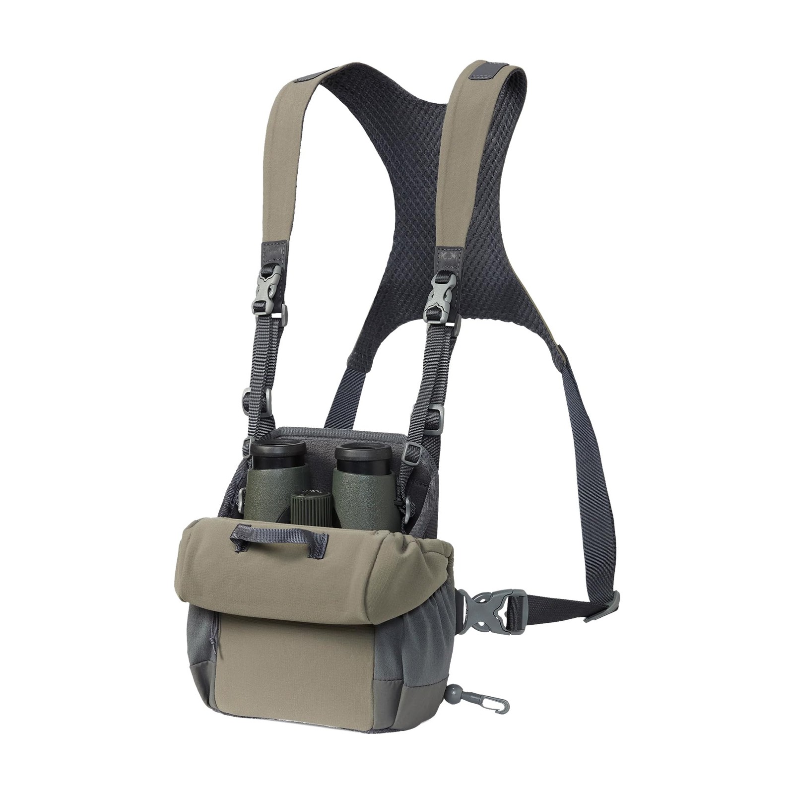 KUIU PRO Bino Harness – Waterproof, Adjustable, One-Hand Lid, Large, Ash
