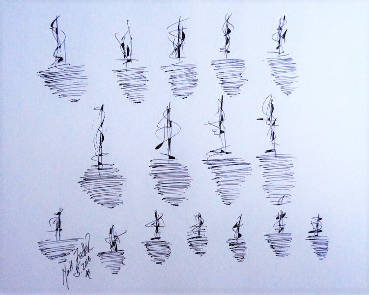 Matt Zedler Original | Drawing  | #B352 | 1 of 1 | 9 x 12" | Ink on Paper | $200