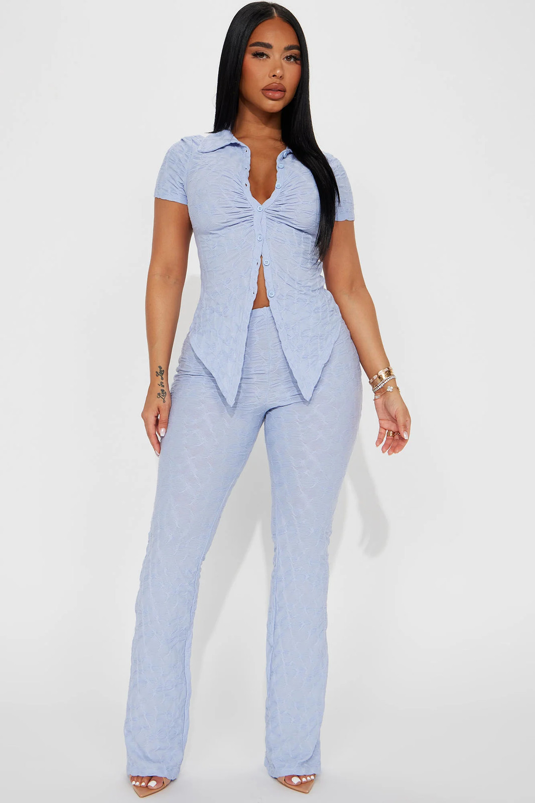 Liliana Short Sleeve Pant Set-Fashion Nova|33135