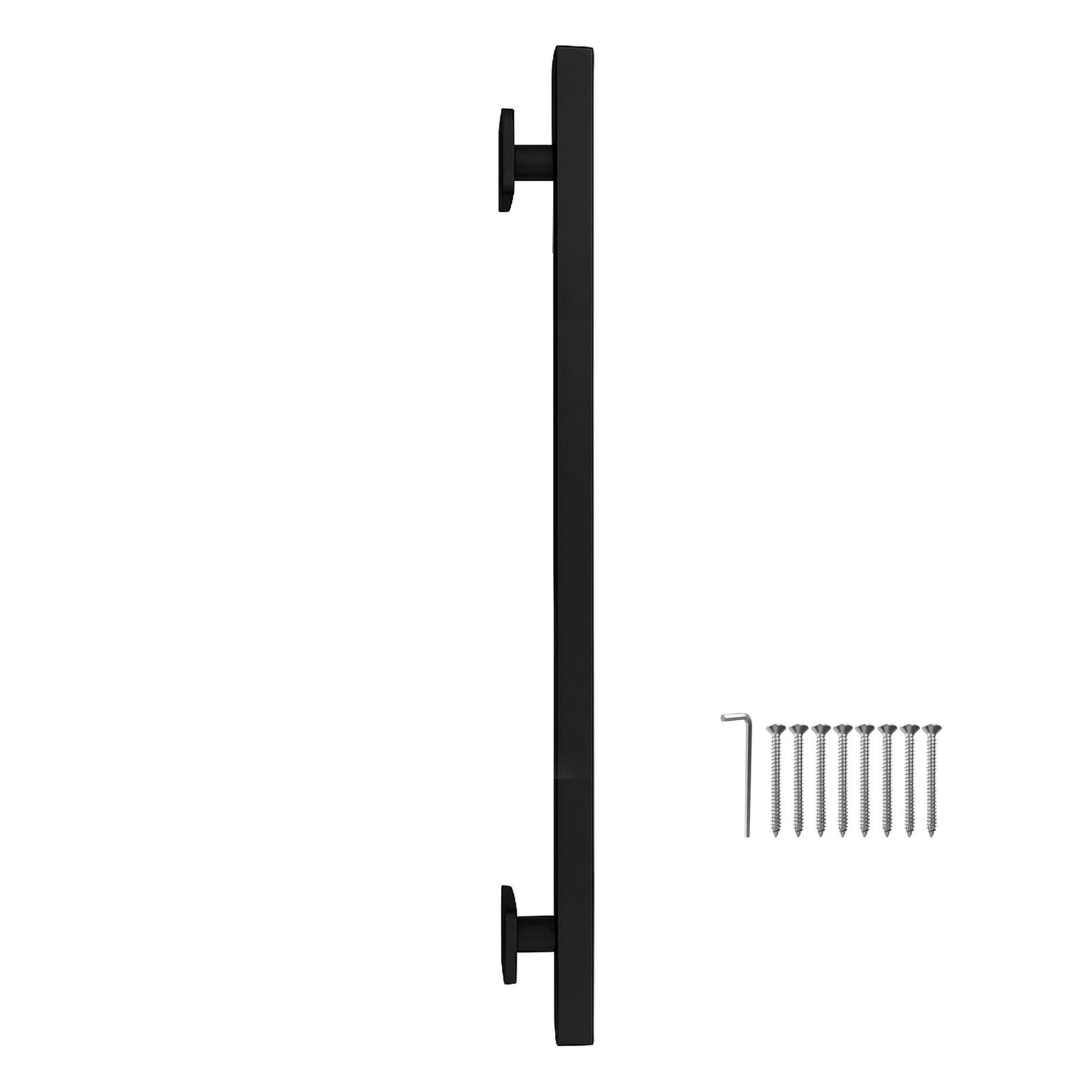 Brixwell Straight Square Grab Bar 24" CTC Matte Black Finish