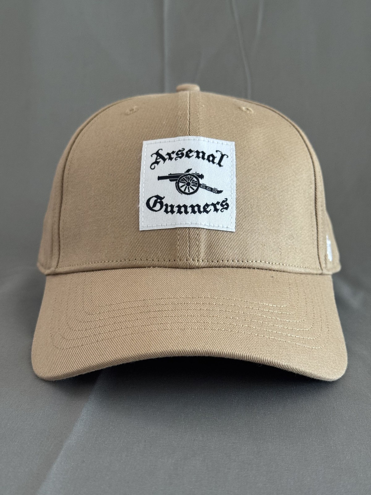 'YY Brand Arsenal FC Gunners Baseball Cap Strapback Hat Tan One Size Soccer