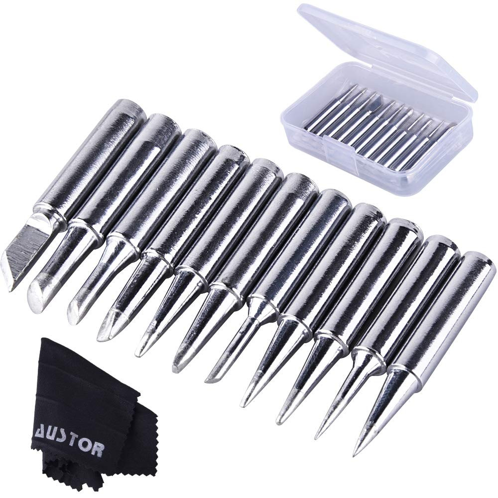 11 Pcs Soldering Iron Tips 900M-T, for Hakko Soldering Station Tool 900M 936 937