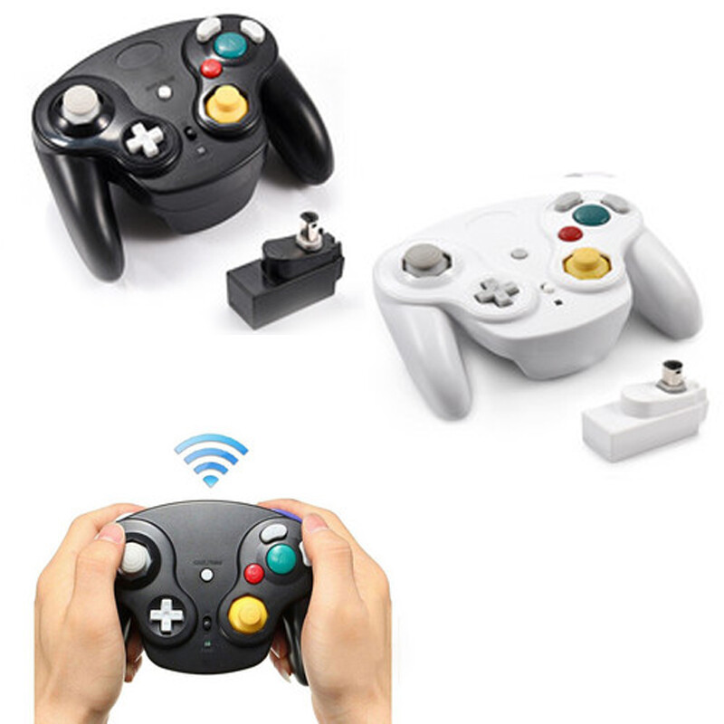 For Gamecube Classic GC NGC,Wireless Game Controller W/ Adapter /Wired Gamepad