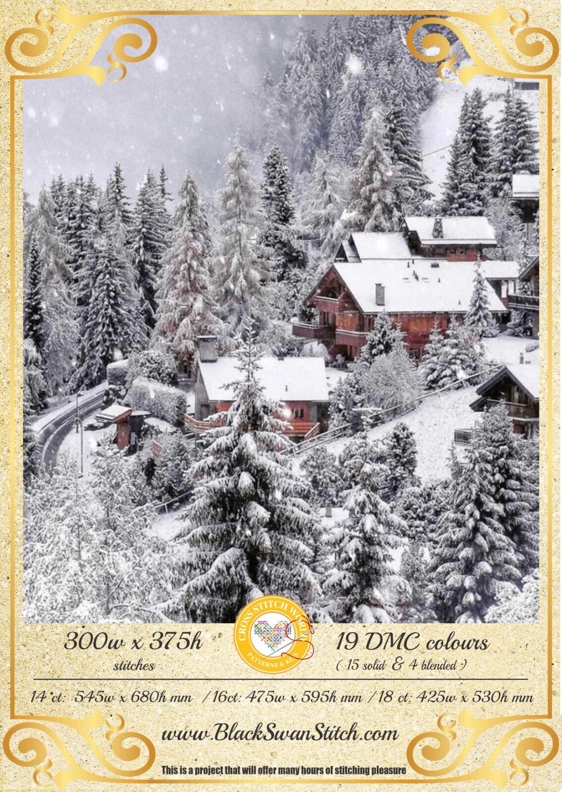 Somewhere in Switzerland 90 Chart Counted Cross Stitch Pattern Needlework