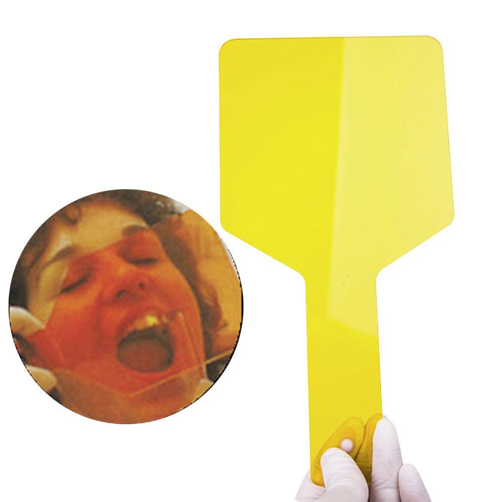 Dental Safety Light Curing Shield Plate Eye Protective Plate Board Hand-Held