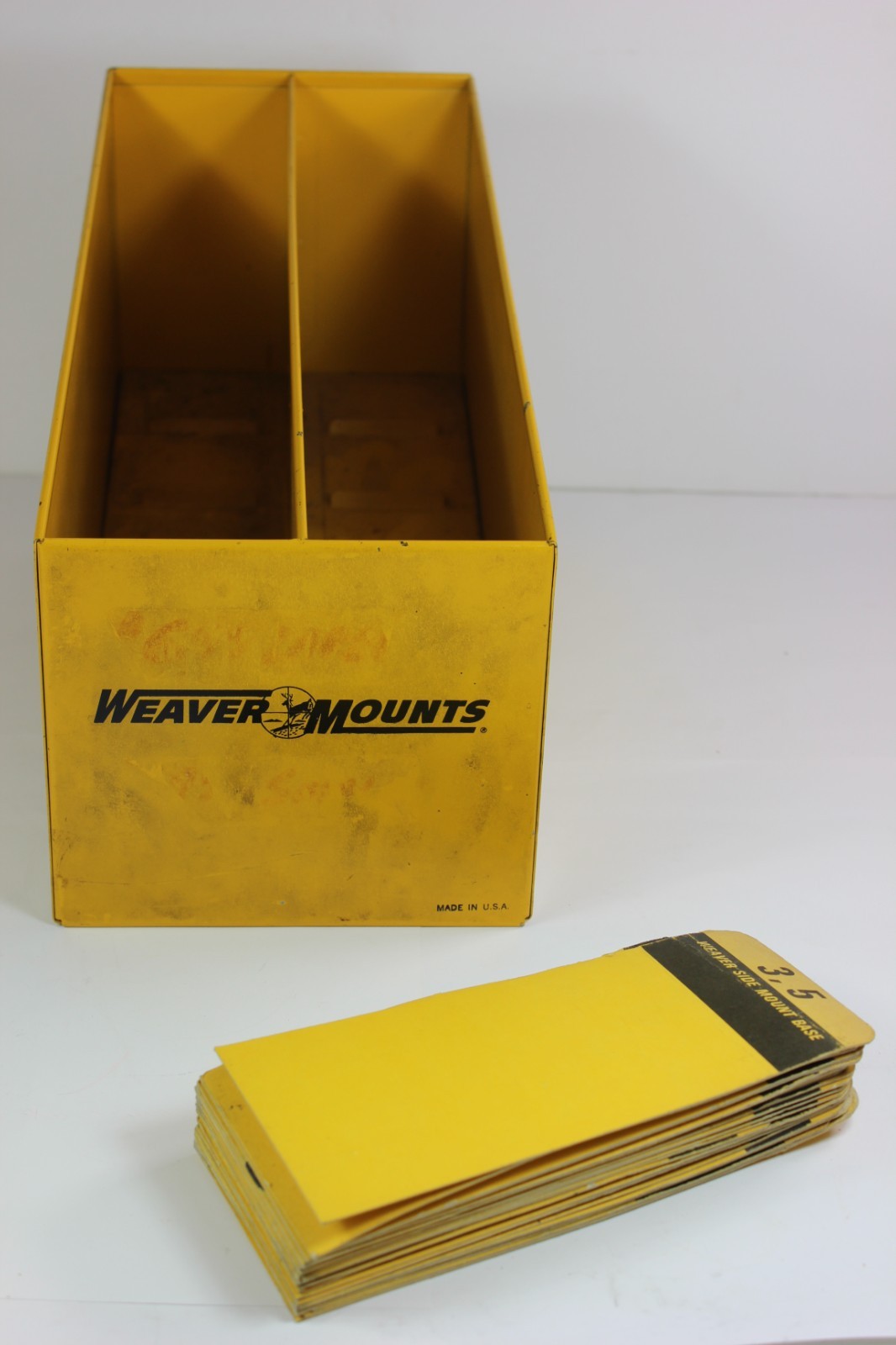 Vintage WEAVER Scope Mount Gun Store Display w/ Divider Cards