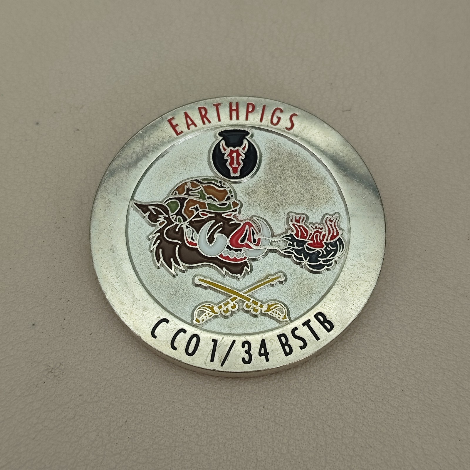 UK Army Special Air Service Earthpigs Cpt Peter A.Decrans Challenge Coin