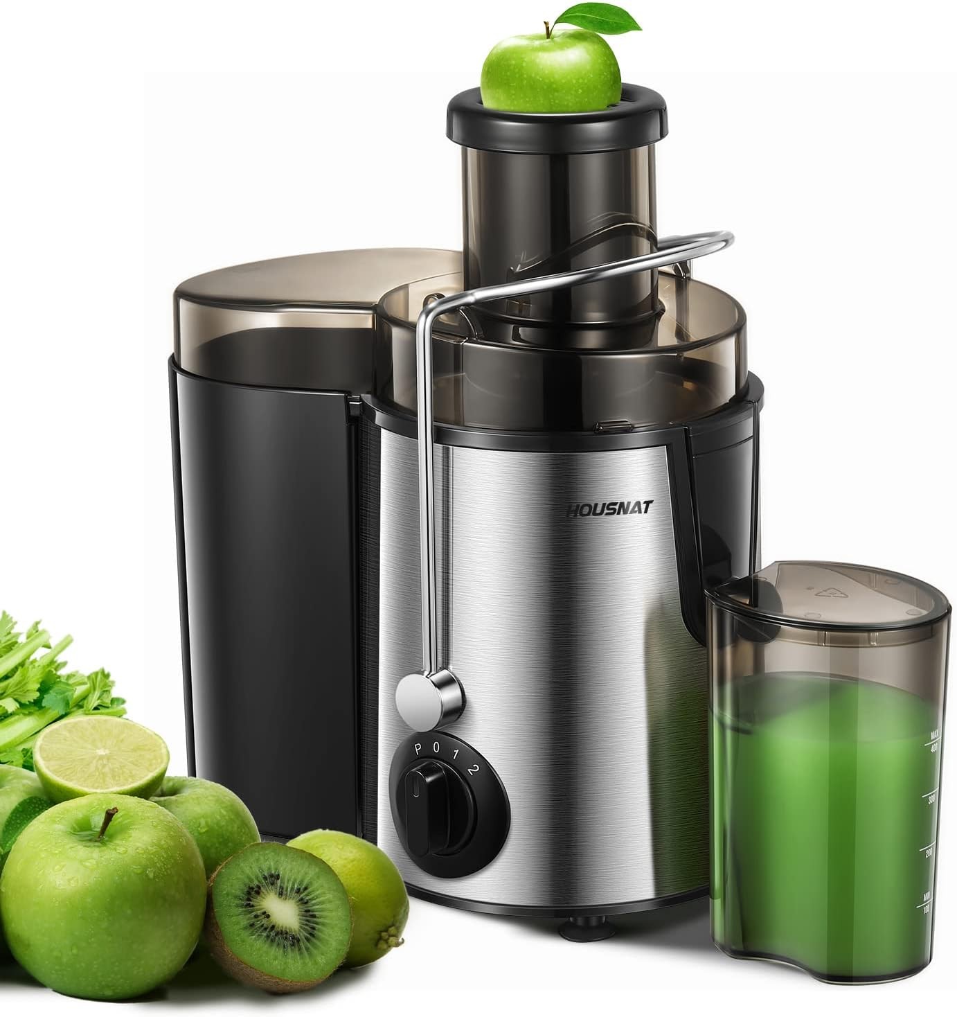 400W Juicer Extractor by , Wide 65mm Chute, 3 Speeds, Easy Clean