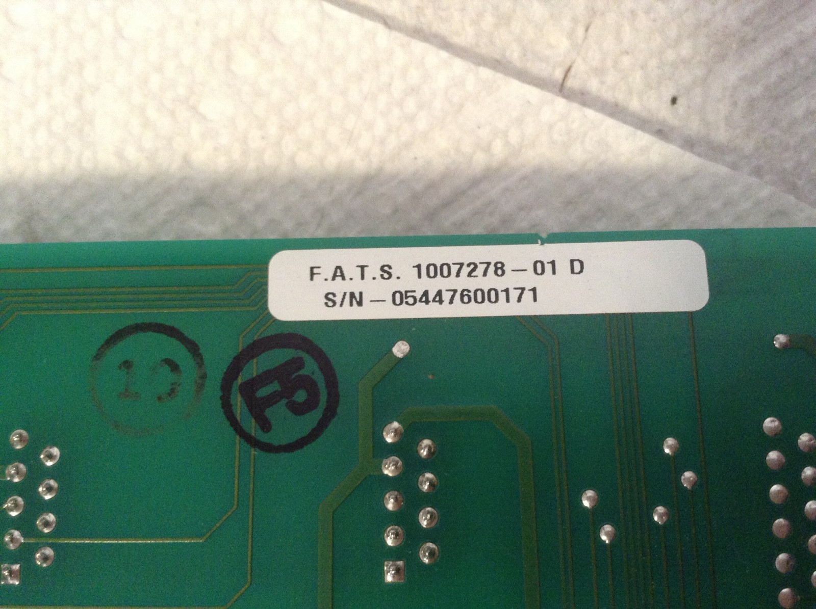 FATS 1007278-01 Board