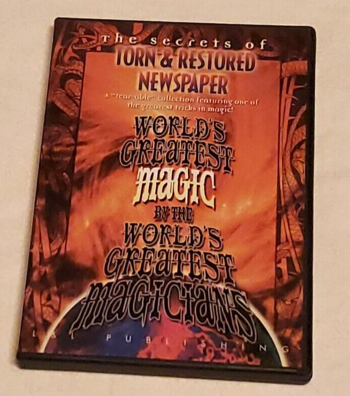 The secrets of torn & restored newspaper, world's greatest magicians +NO SCRATCH
