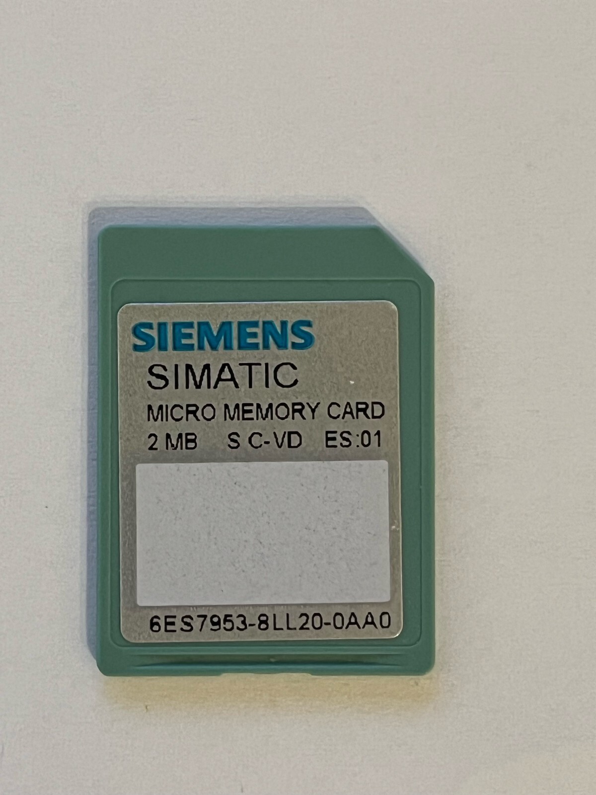 Siemens Simatic S7-300 6ES7 953-8LL20-0AA0 ES/FS:01 MMC 2MB 6ES7953-8LL20-0AA0