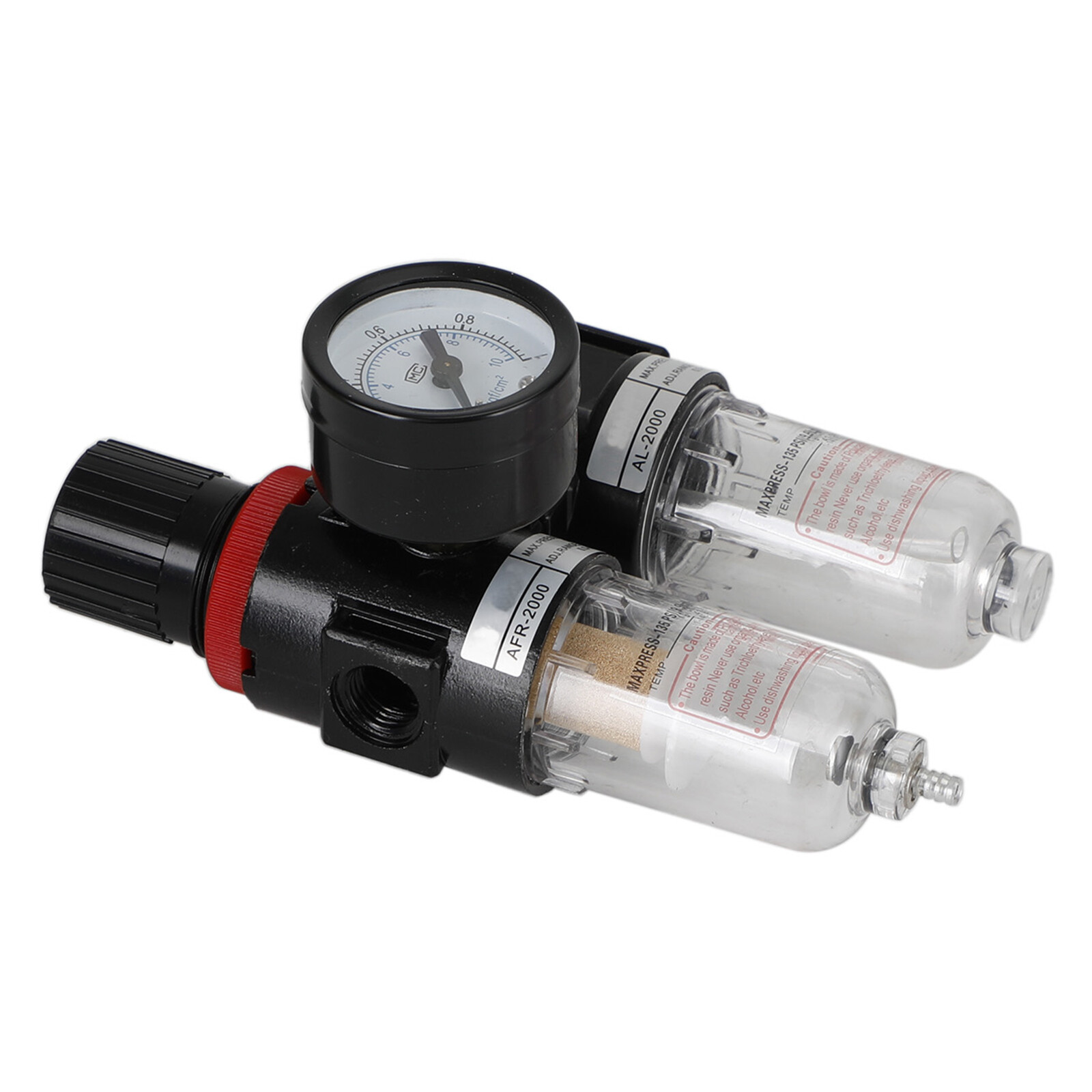 AFC-2000 Pneumatic Air Compressor FilterRegulator Moisture Trap Pressure Gauge B
