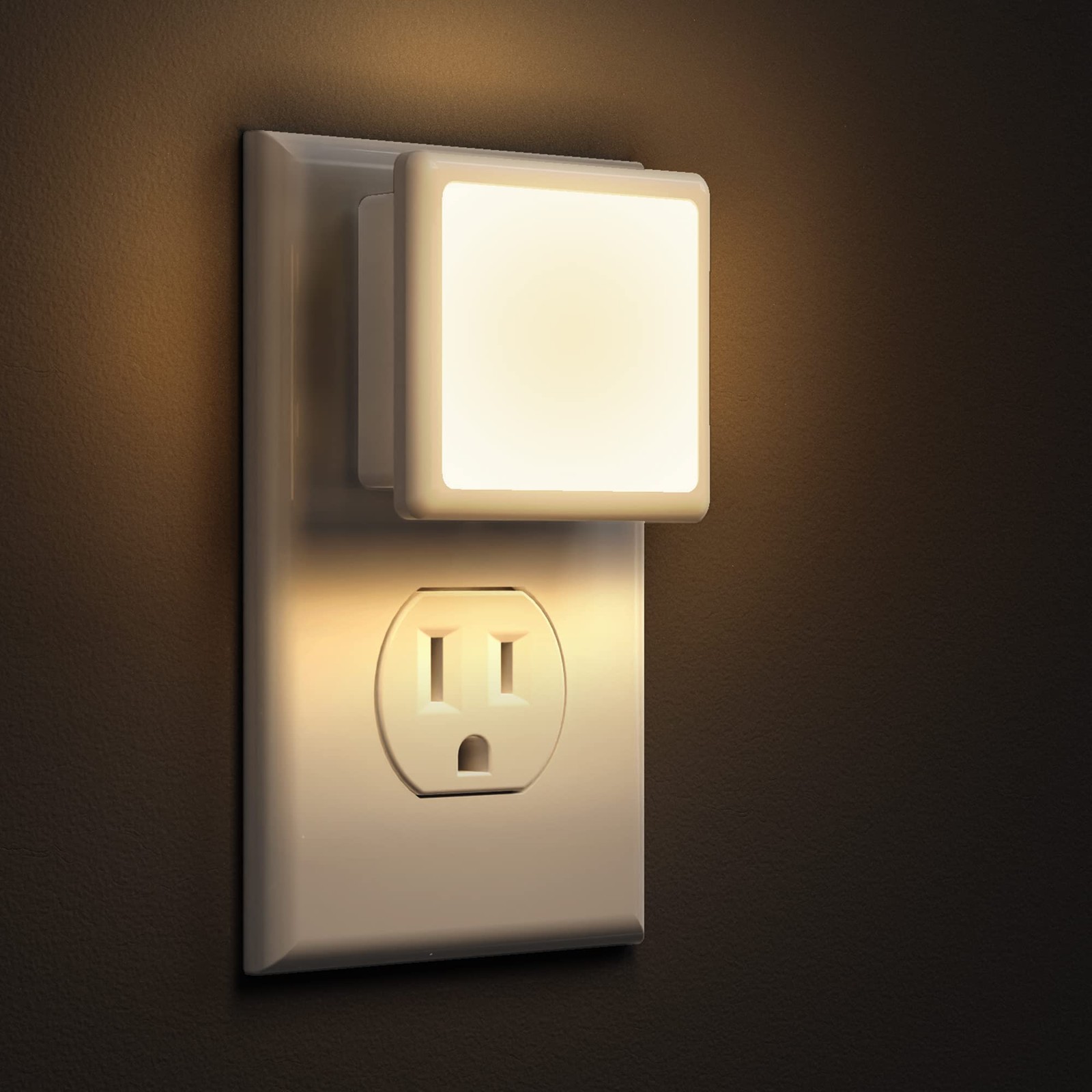 L LOHAS LED Night Lights Plug into Wall 2-Pack, 0.3W in 2 PACK, 3000K