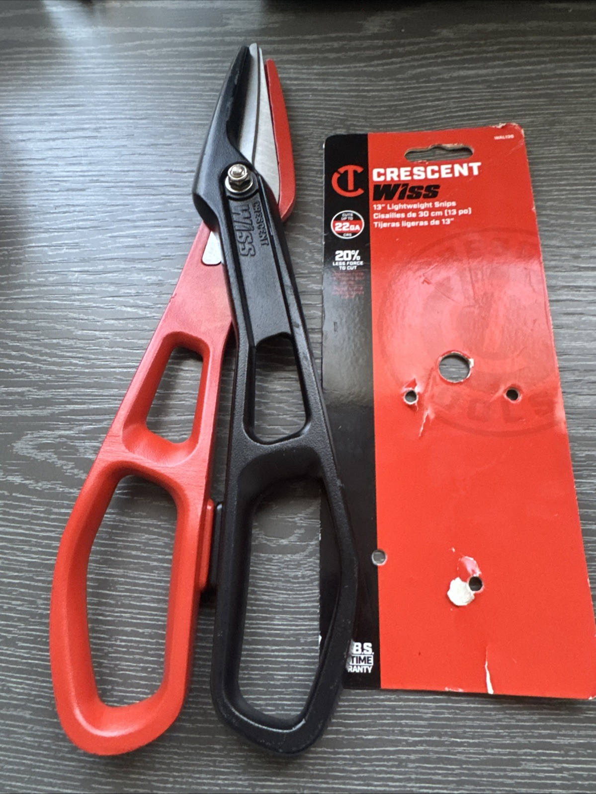 Crescent Wiss Lightweight Aluminum Tinner Snips - Durable Metal Cutter Tool with