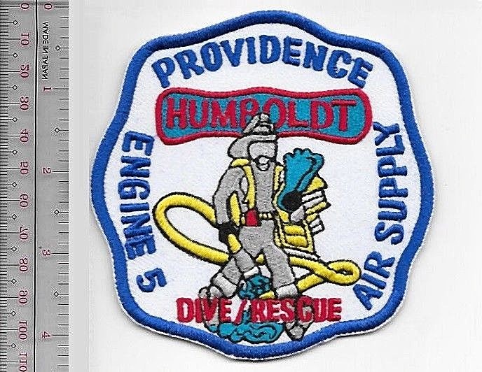 Providence Fire Dep Fire Engine 5 SCUBA Dive & Rescue Team white NO TARIFF