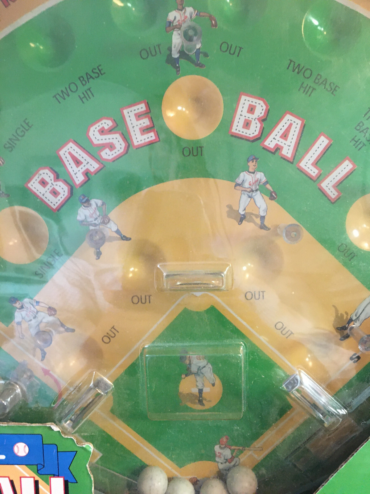 Pinball Baseball Game, Schylling Toy, tabletop, 2001