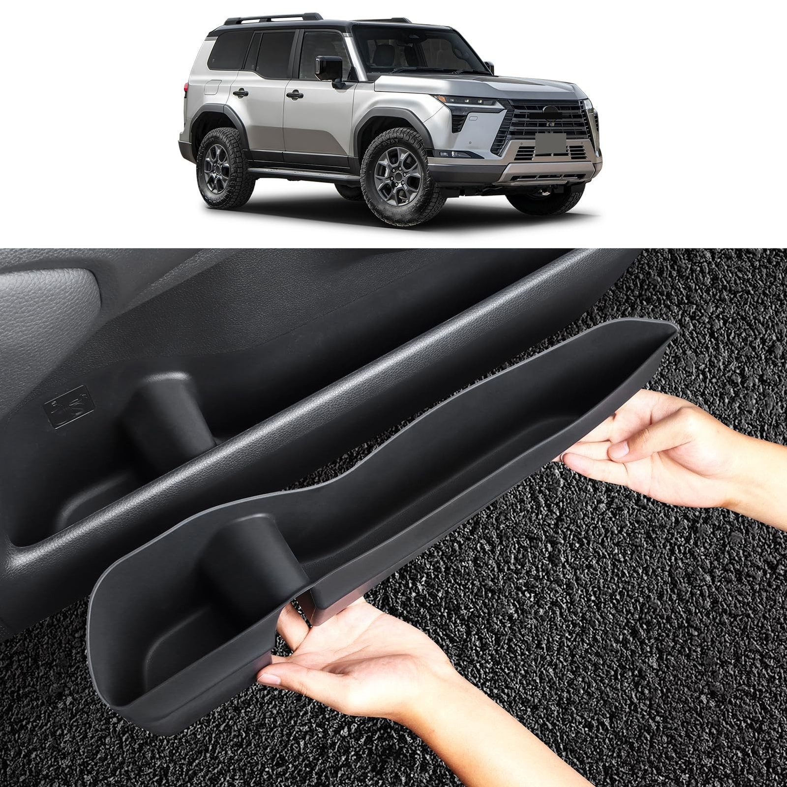 Car Door Panel Storage Box Suitable for 2024 2025 2026 Lexus Gx550 & 550h Sil...