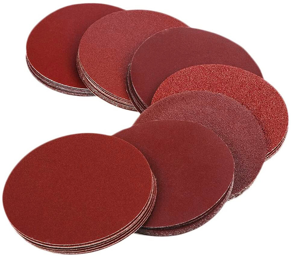 100PCS 6Inch Hook & Loop Sanding Disc 150Grit Sandpaper for Random Orbit Sanders