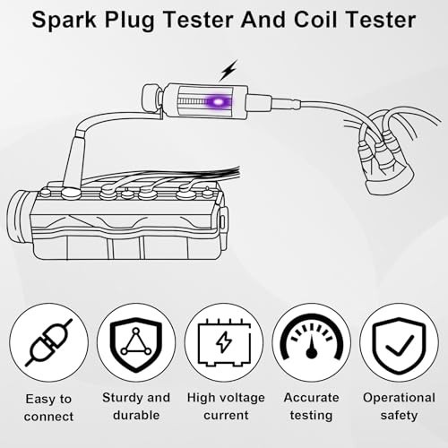 2 PCS Adjustable Spark Plug Tester & Ignition Coil Checker, Auto Diagnostic Tool