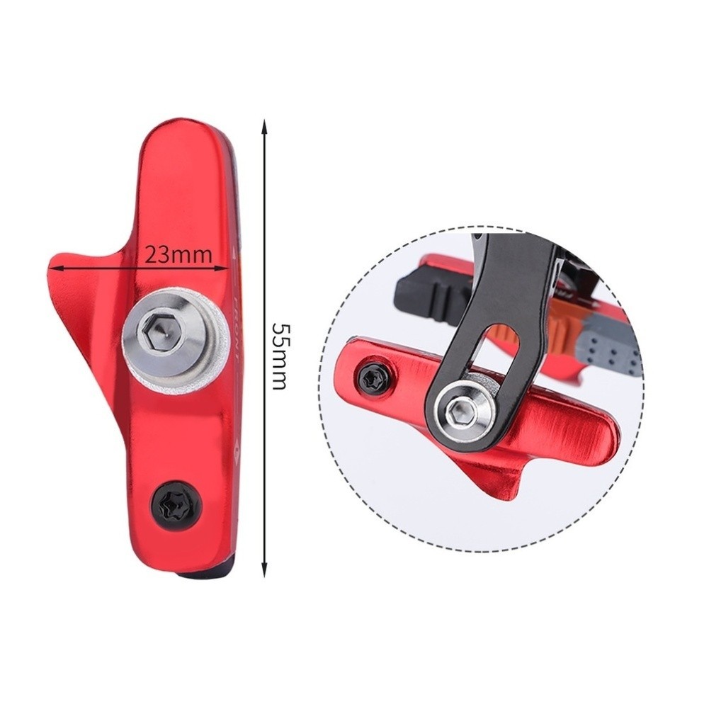 Pair of 55mm Road Bike Brake Pads for C Brakes Suitable for Aluminium Alloy Rim