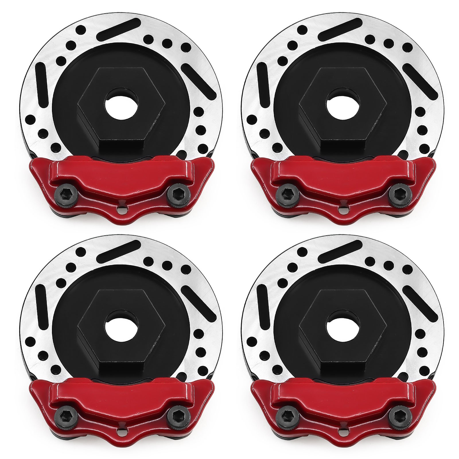 TT02 Brake Disc Caliper Set 12mm Hex for 1/10 RC Drift Touring Crawler（4pcs）