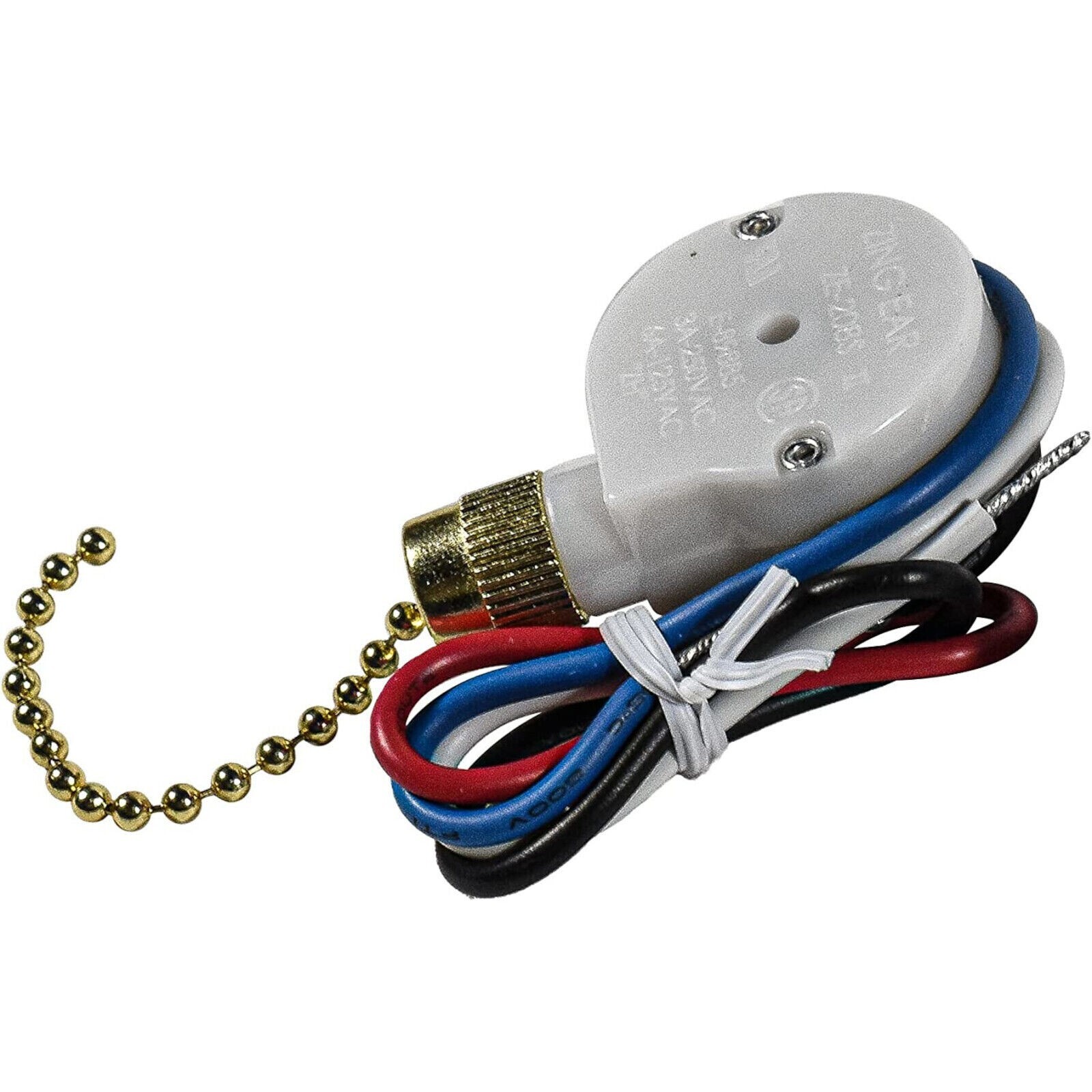 2-Pack Ceiling Fan Switch for Zing Ear ZE-208s E89885 3-Speed 4-Wire Chain Light