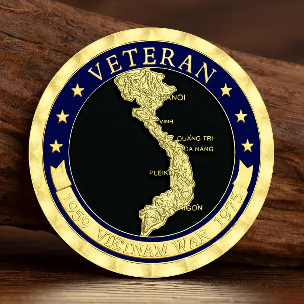 Vietnam War Veteran Commemorative Challenge Coin Military Veteran Gifts