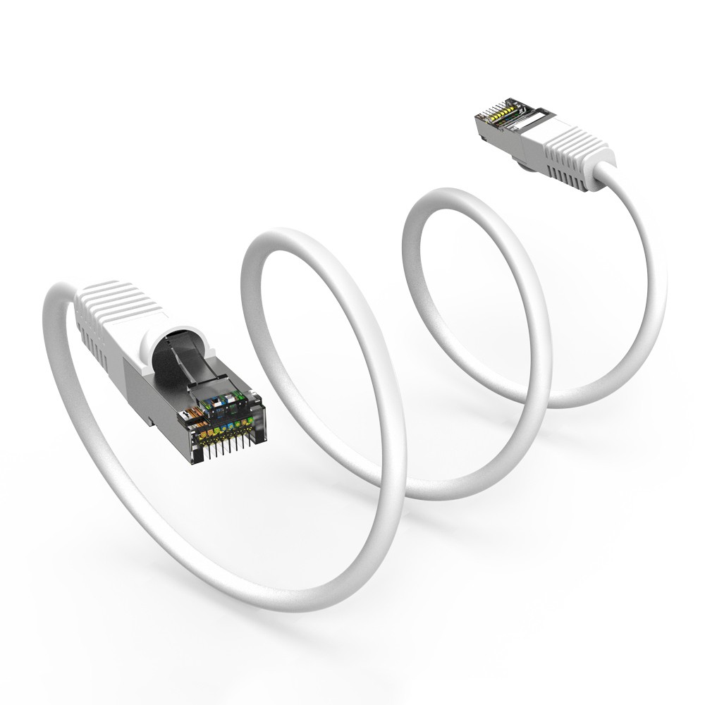 5Ft CAT6 Shielded (SSTP) Ethernet Network Booted Cable White