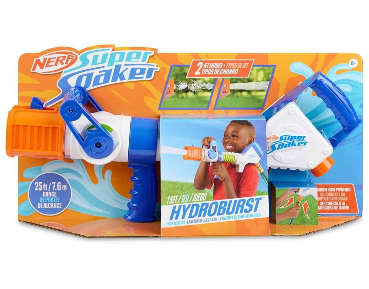 NERF Super Soaker Hydroburst Hose Blaster with 25FT Range
