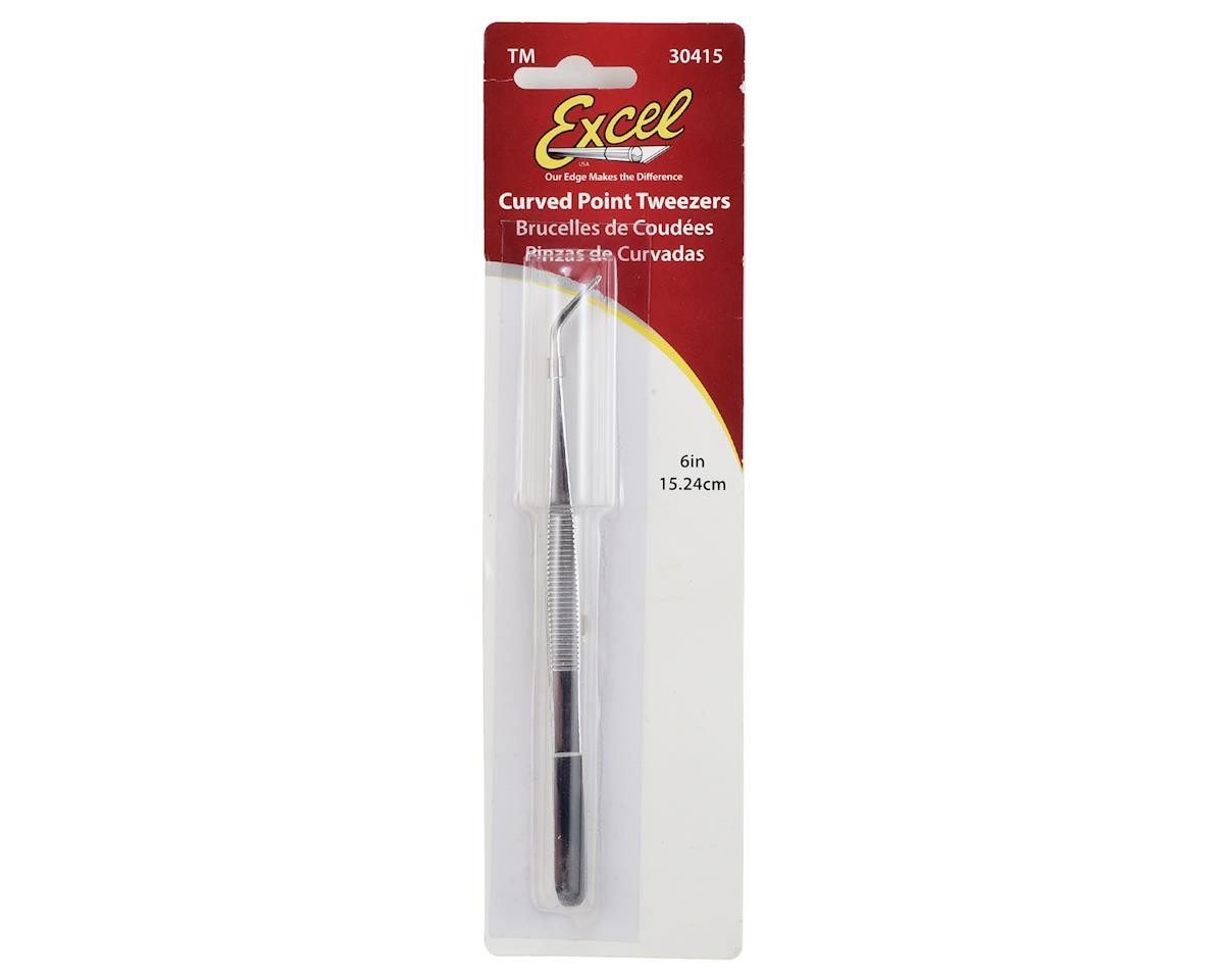 Excel 6" Curved Point Stainless Steel Tweezer [EXL30415]