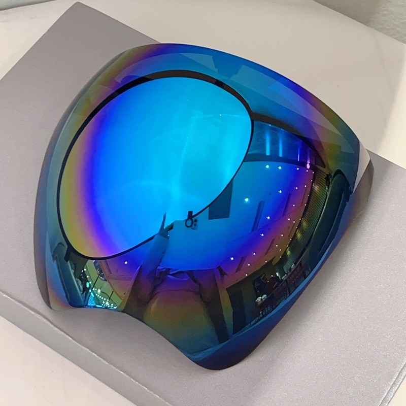 Blue Coated Protective Surface Large Mirror Reflection Goggles Full Face Mask