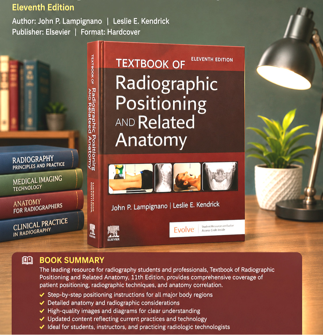 Textbook of Radiographic Positioning and Related Anatomy Hardcover Expedite Ship