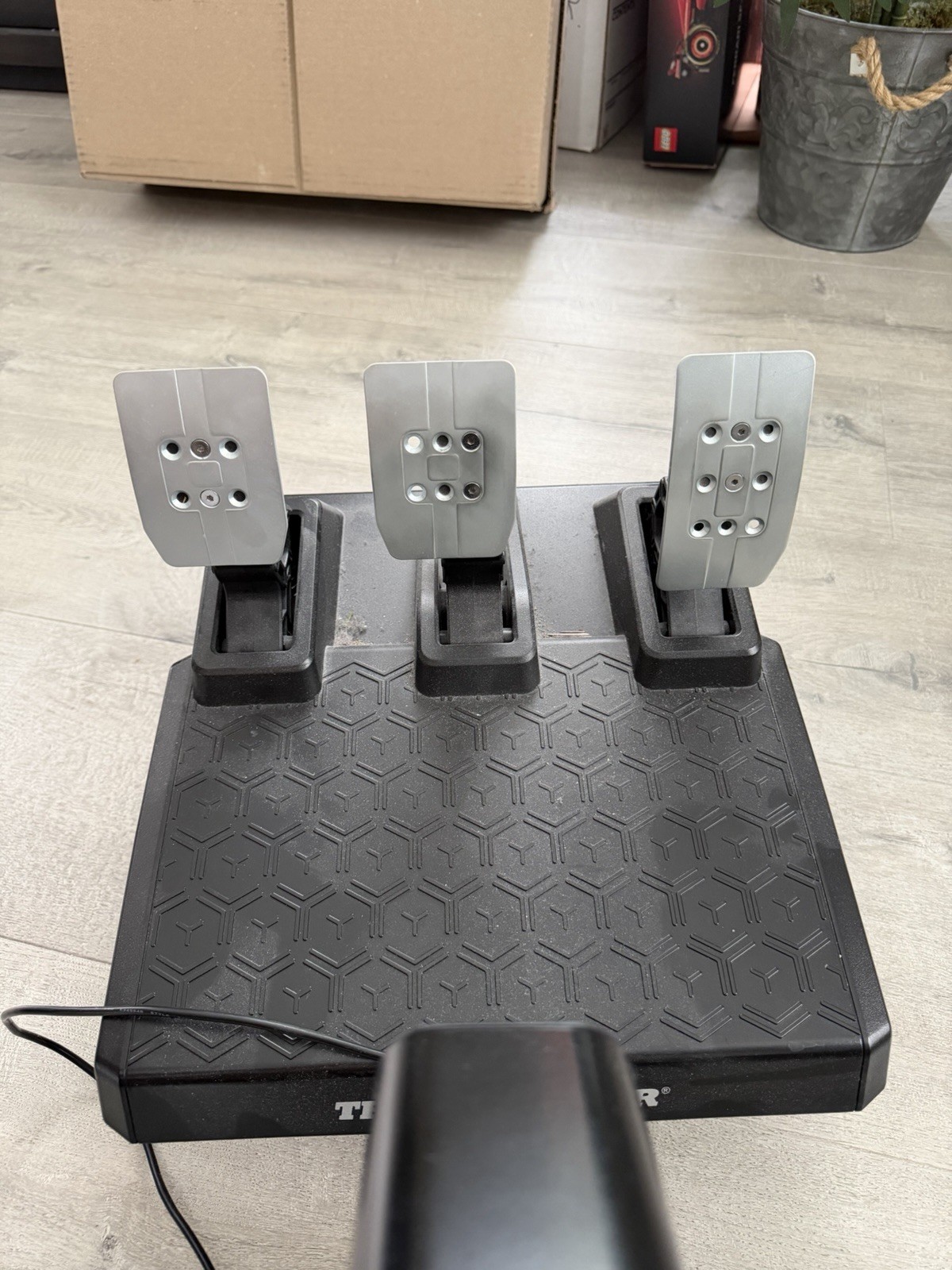 Playseat Racing Seat Cockpit Bundle + Thrustmaster Steering Wheel & Pedals Set