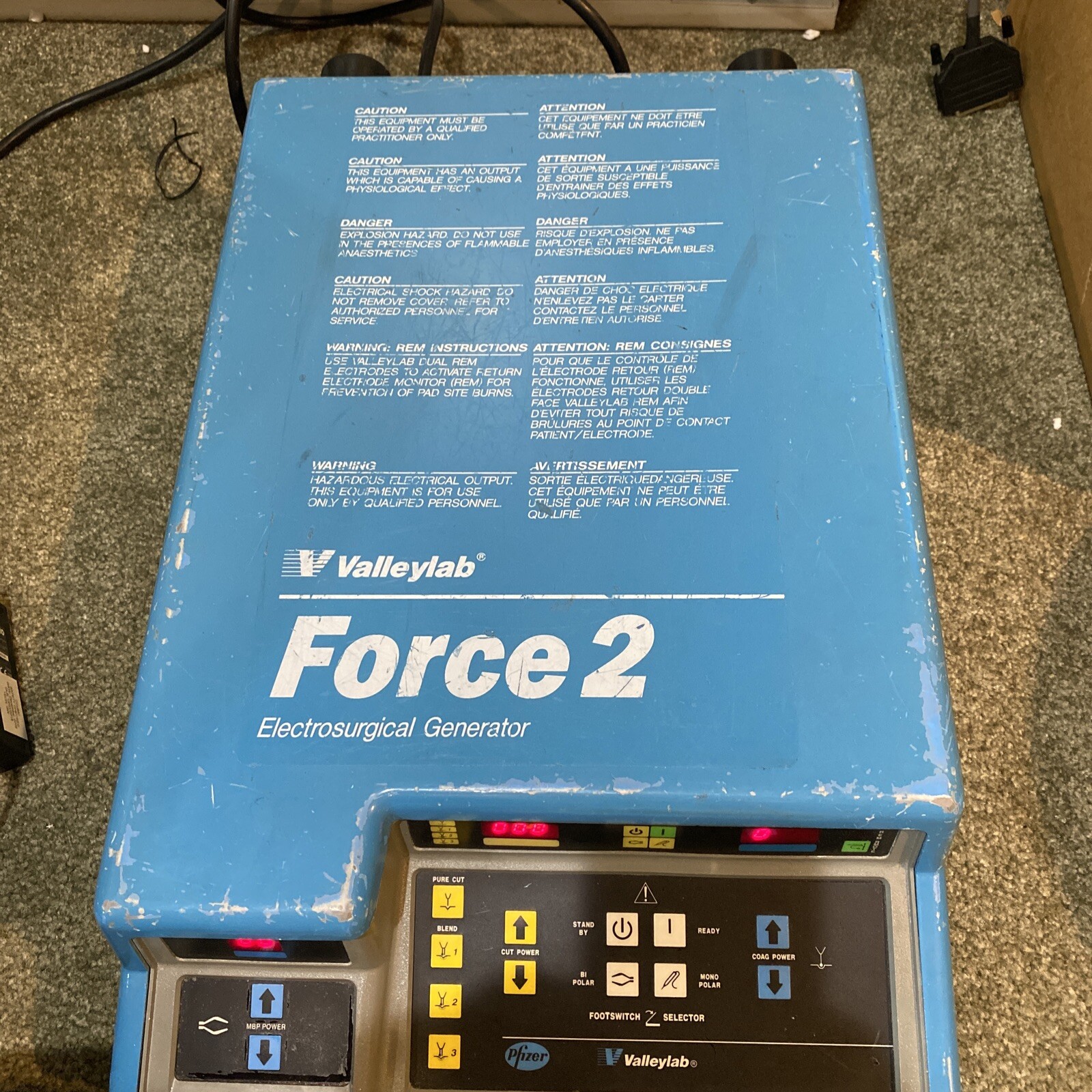 Valleylab Force 2 Electrosurgery Electrosurgical Generator Powers On!