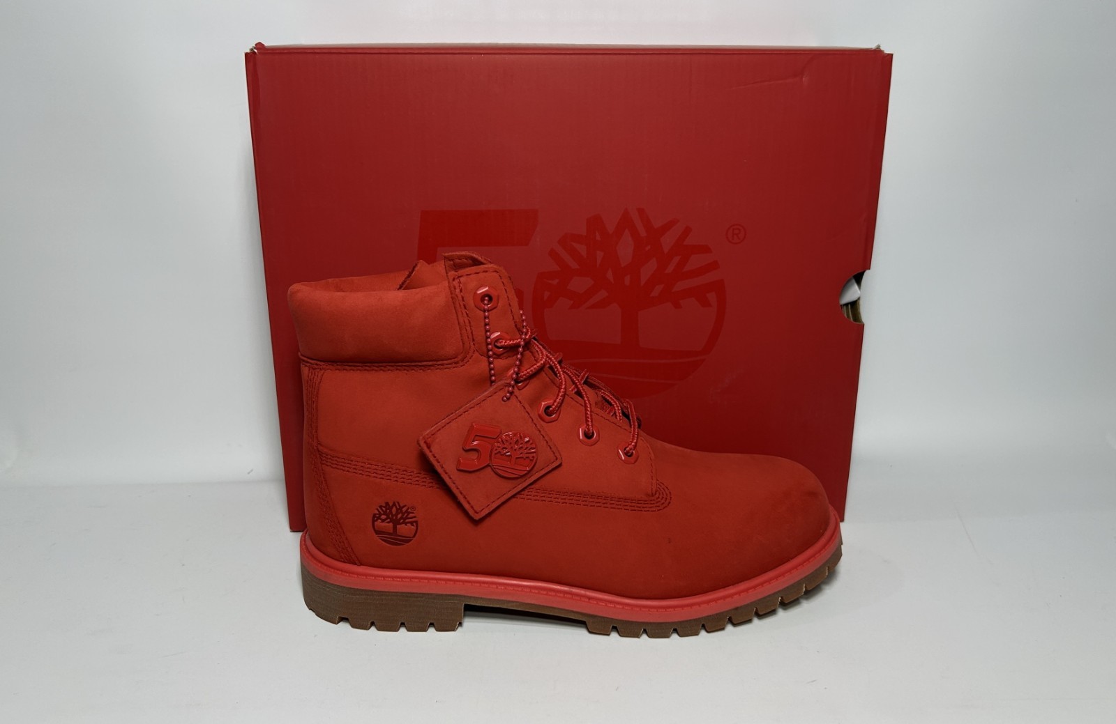[TARIFF-FREE] Timberland Premium 6 Inch 50th Anniversary Mens Sz 5.5-6-6.5-7 Red
