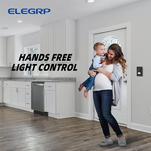 Occupancy Motion Sensor Light Switch, PIR Infrared Motion 1 Pack Black