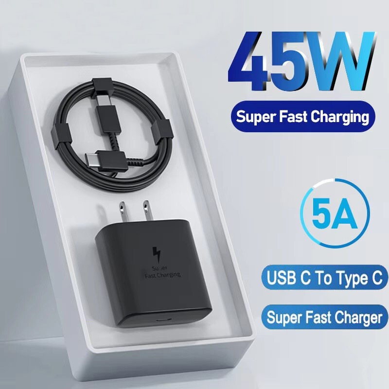 Original 45W Fast Wall Charger+Type C Cable For Samsung Galaxy Z Fold7/6 Z Flip7