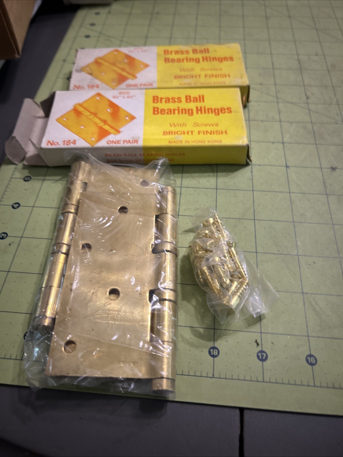 Quanity 2 Of A Pair Of 4 1/2 X 4 1/2" Ball Bearing Hinges
