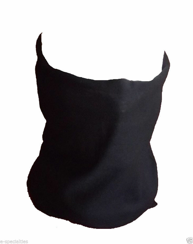 Traditional Black Seamless Tube Neck Warmer Face Mask Bandana Ski Biker