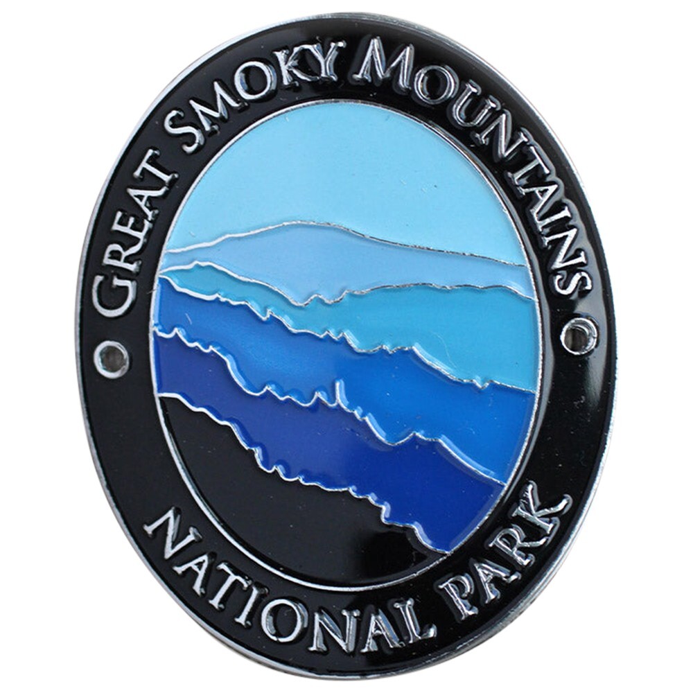 Great Smoky Mountains Walking Stick Medallion - National Park Tennessee Badge