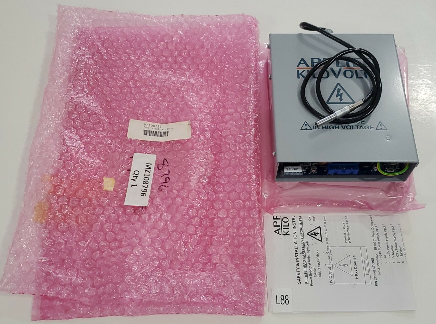 *PREOWNED* Perkin Elmer Applied Kilovolts HP010ZZZ698 24V 1A MZ108796 + Warranty
