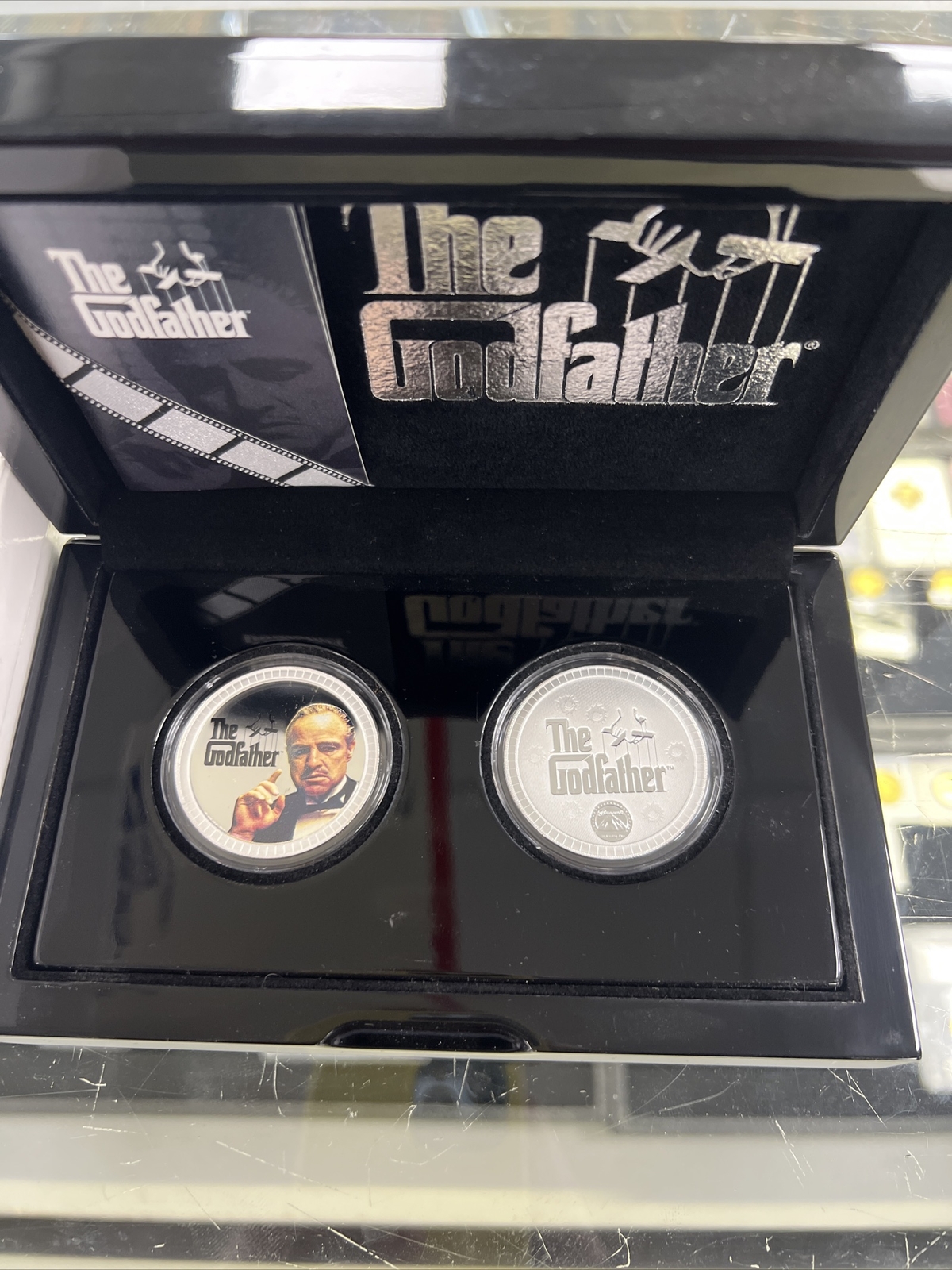 2015 The Godfather 2 Coin Silver Set NIUE Mintage 5000 $2 Box And COA