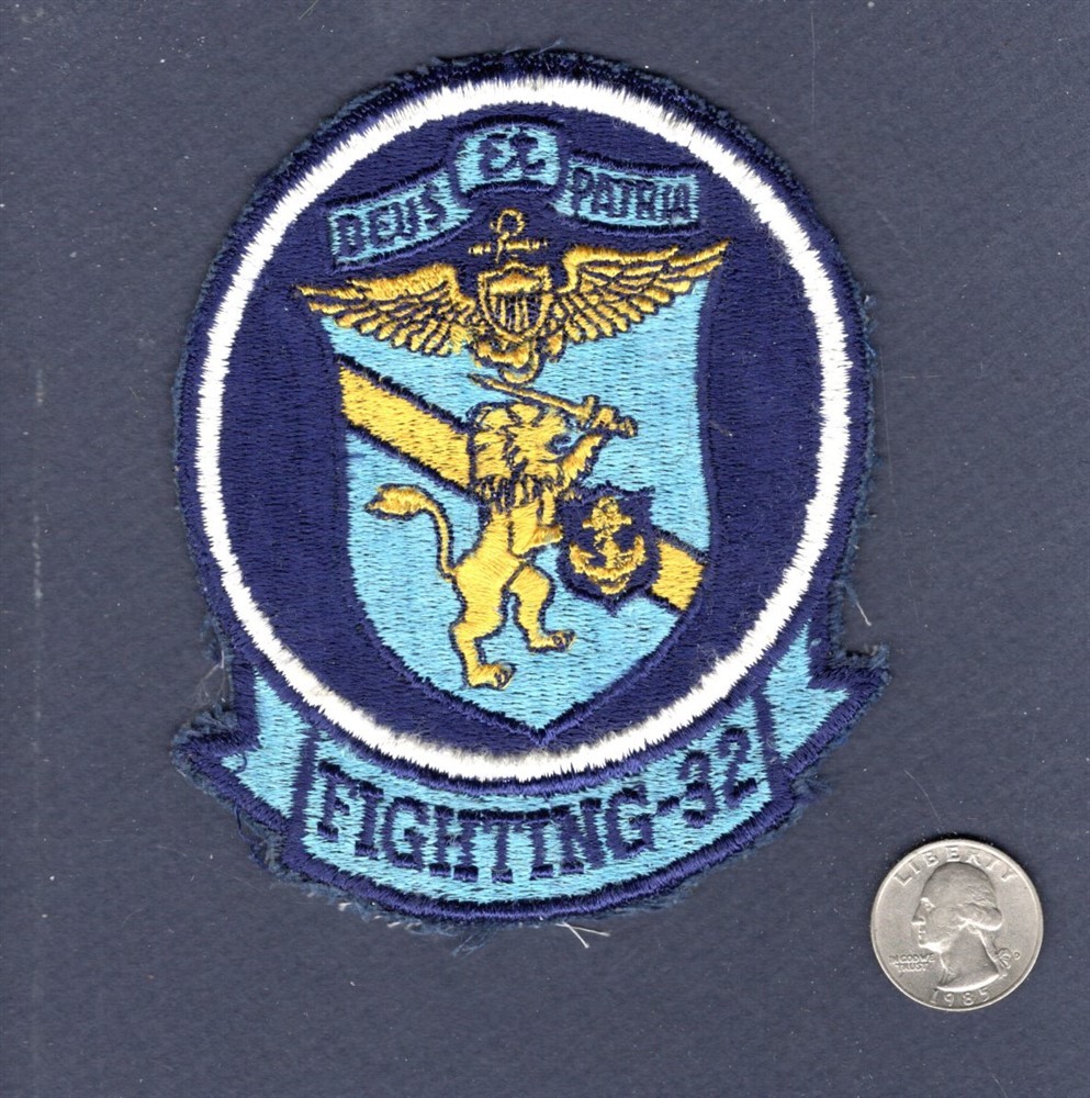 VF-32 SWORDSMEN US NAVY Early F-14 TOMCAT F-4 PHANTOM Fighter Squadron Patch