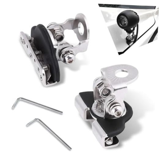 2 PCS Light Bar Mounting Brackets, LED Work Light Mount Clamp Holder,
