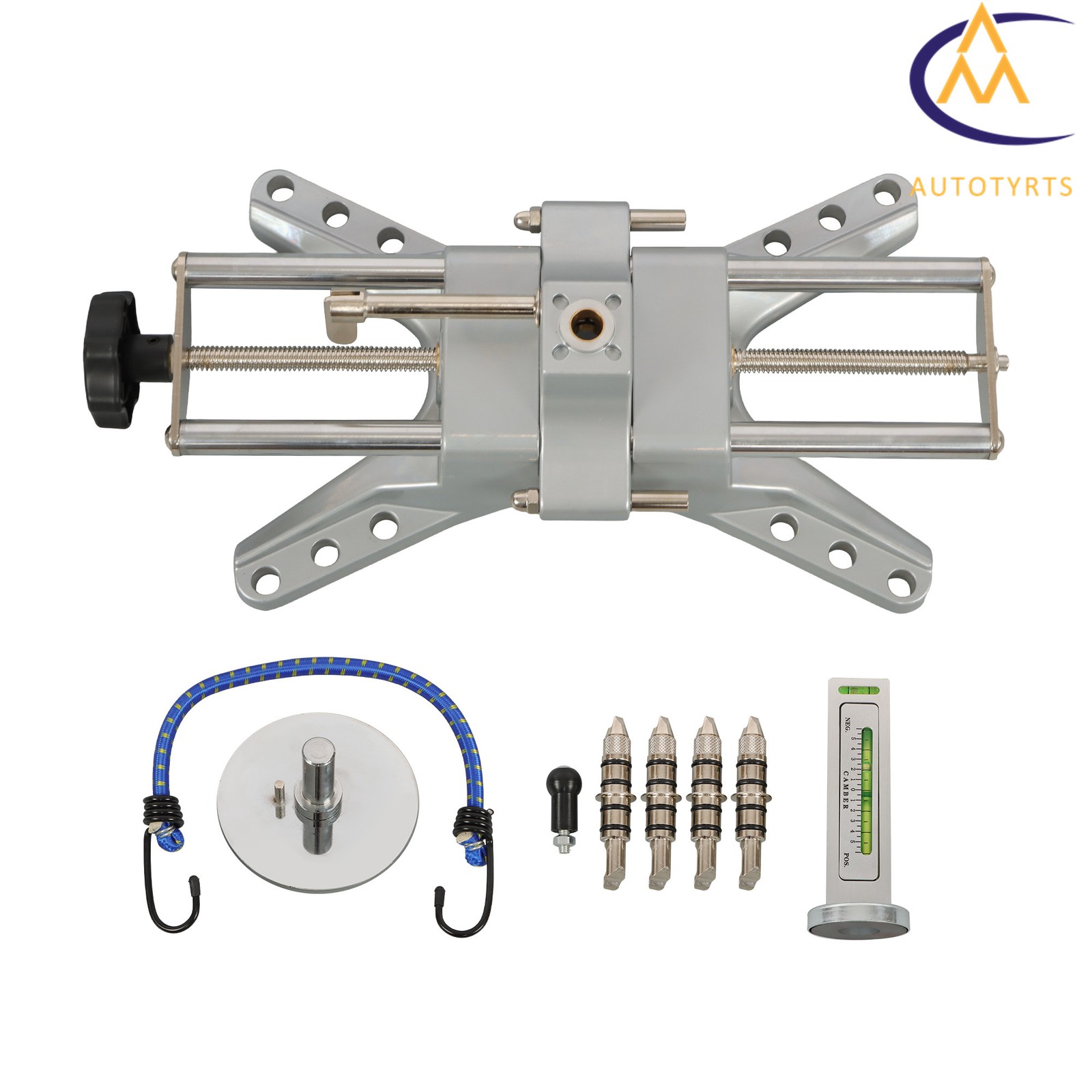 3D DSP Camber Caster Gauge Wheel Alignment Rack Tool For 11'' to 25'' Rim Clamp