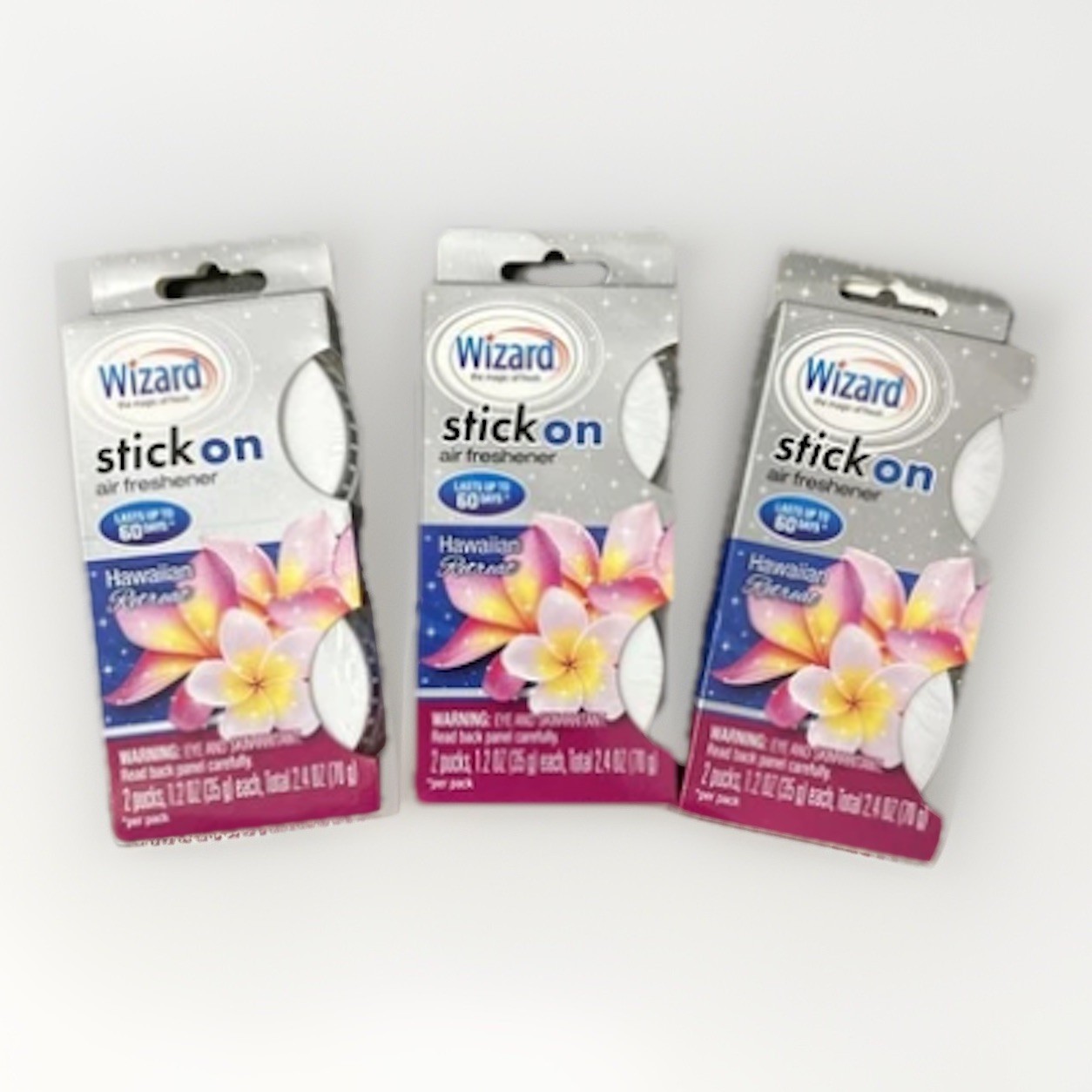 Wizard Stick On Air Freshener Hawaiian Retreat 6 Pucks Total Long Lasting New