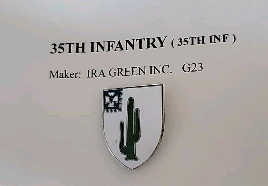 35th Infantry 9M Unit Crest, DI, DUI