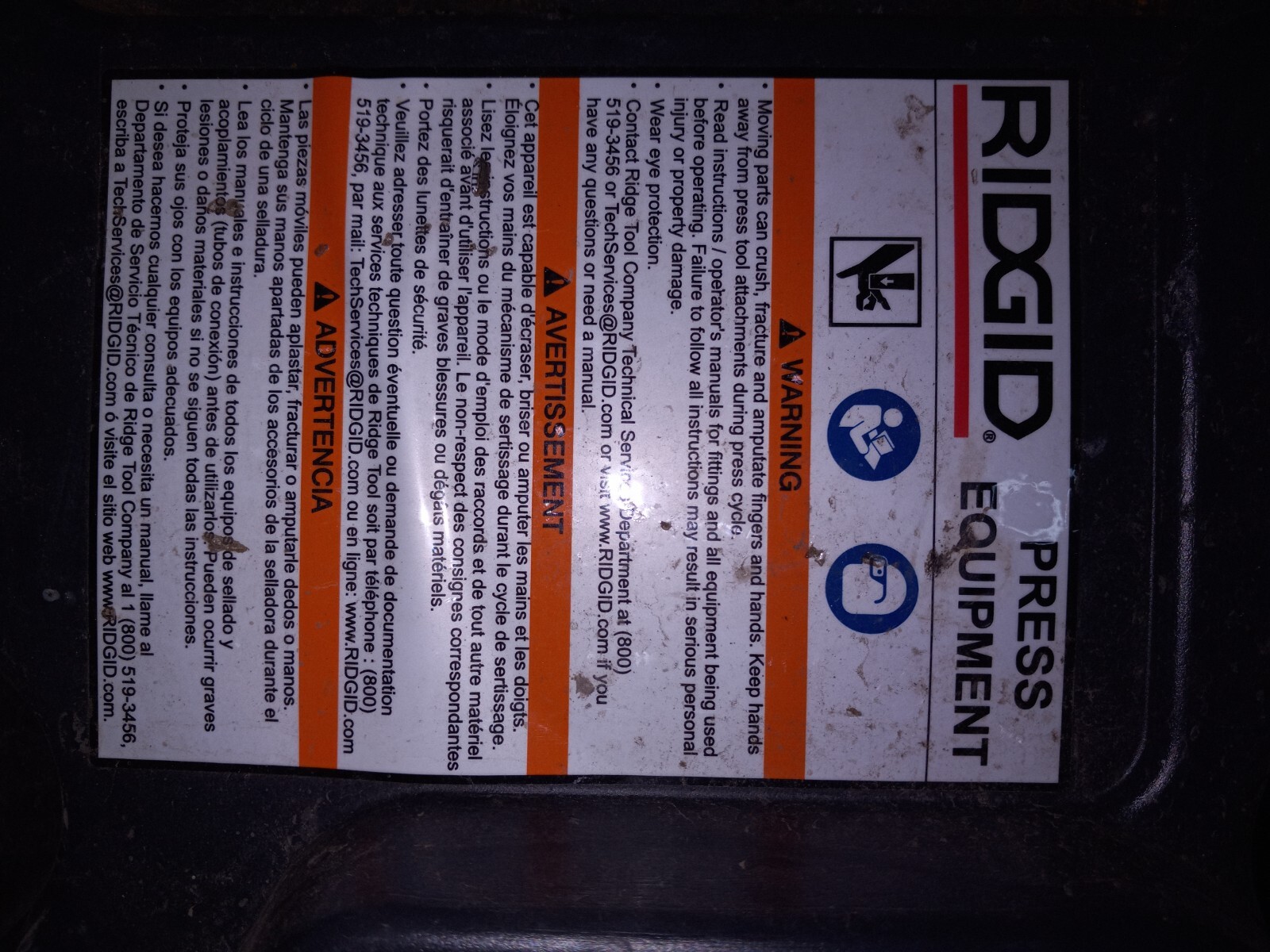 Ridgid RP 210 + charger = Battery + 4 jaws