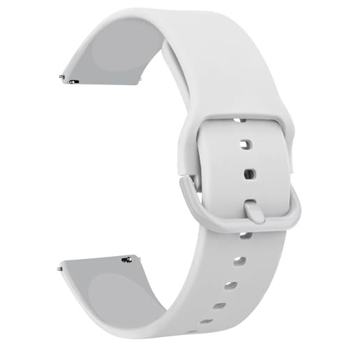 Tobfit Quick Release Watch Band for Women Men 22mm Watch Strap Soft 20mm White