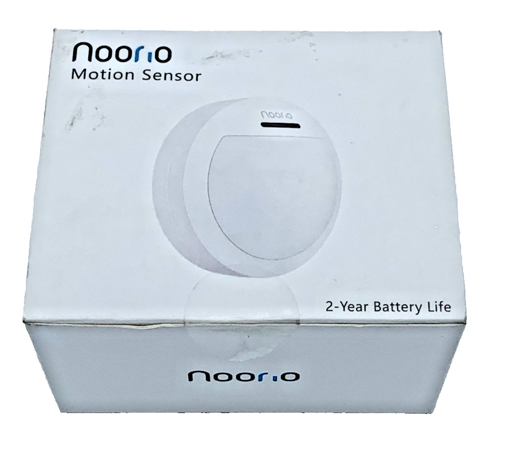 Noorio Home Security Motion Sensor Accurate Alerts White Requires Hub New In Box
